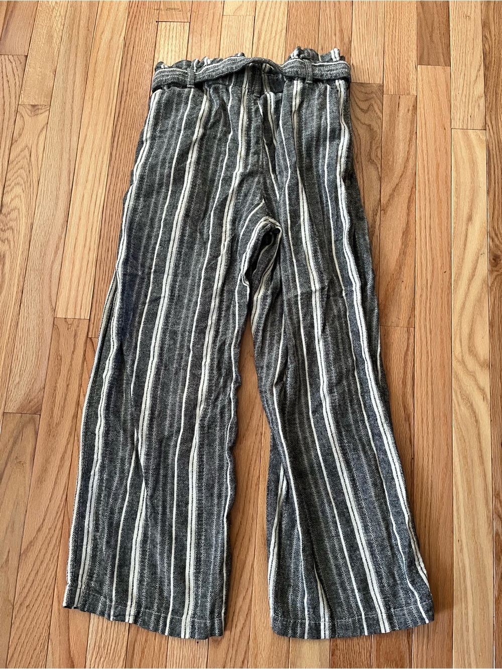 Banana Republic Black and White Striped Linen Wide Leg Pants 0 Euro Summer Beach - Picture 8 of 9